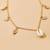 Gold plated sea shell star tassel waist belly chain fancy kamarbandh belt jewellery for women