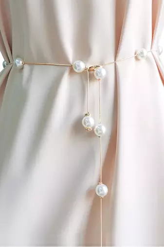 Gold plated beads waist chain kamarbandh fashionable & trendy belly chain jewellery for women