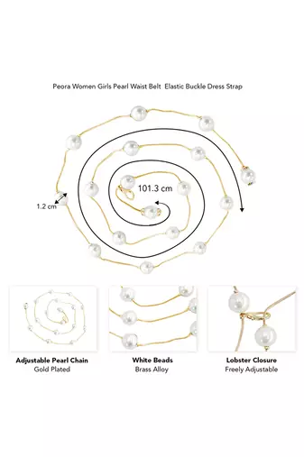 Gold plated beads waist chain kamarbandh fashionable & trendy belly chain jewellery for women
