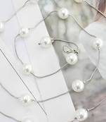Silver plated beads waist chain kamar bandh fashionable & trendy belly chain
