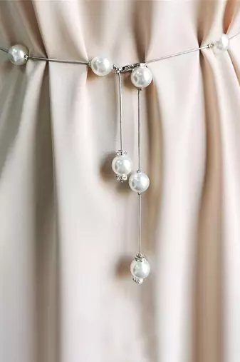 Silver plated beads waist chain kamar bandh fashionable & trendy belly chain