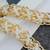 Gold plated white small beads braided waist belt kamar bandh jewellery stylish gift for women