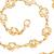 Gold plated flower style pearl belly chain body chain jewellery for women & girls