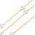 Gold plated pearl studded kamarbandh belly chain wrist belt fancy jewellery for women