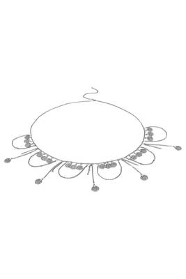 Silver plated taditional layer body chain belly chain kamarbandh waist chain belt dress 5