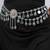 Silver plated crystal studded ethnic kamarbandh belly chain wrist belt jewellery for women