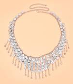 Silver plated waist belt kamar bandh comfortable & adjustable belly chain jewellery for women