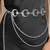 Moon star style silver plated waist belt kamar bandh belly chain trendy jewellery gift