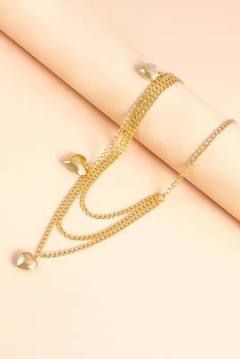 Multi layer gold plate waist belt adjusted kamar bandh belly chain jewellery for women & girl 1