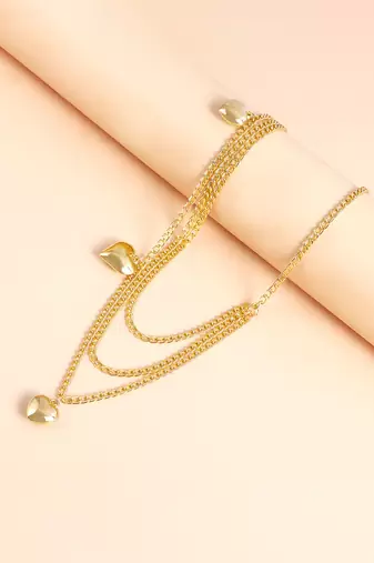 Multi layer gold plate waist belt adjusted kamar bandh belly chain jewellery for women & girl