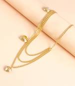 Multi layer gold plate waist belt adjusted kamar bandh belly chain jewellery for women & girl