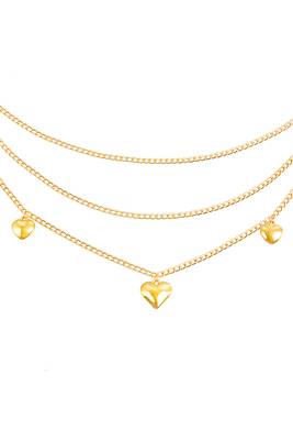 Multi layer gold plate waist belt adjusted kamar bandh belly chain jewellery for women & girl 3