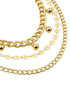 Multi layer gold plate waist belt adjustable kamar bandh belly chain & girl 3