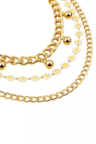 Multi layer gold plate waist belt adjustable kamar bandh belly chain & girl