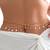 Gold plated cubic zirconia studded adjustable waist kamar bandh belly chain girl