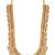 Gold plated rani pink green faux ruby faux emerald studded long necklace with jhumki earrings