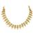 Gold plated faux emerald studded traditional ethnic necklace earrings set jewellery for women