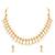 Gold plated beads studded traditional ethnic necklace earrings set jewellery for women
