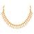 Gold plated beads studded traditional ethnic necklace earrings set jewellery for women