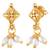 Gold plated beads studded traditional ethnic necklace earrings set jewellery for women