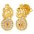 Long necklace earrings for women & girls | gold plated | cz studded | festive temple jewellery