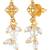 Gold plated beads studded traditional ethnic necklace earrings set fancy jewellery for women