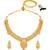Gold plated lakshmi mofit necklace earrings set ethnic temple jewellery gift for women