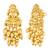 Gold plated lakshmi mofit necklace earrings set ethnic temple jewellery gift for women