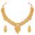 Gold plated lakshmi mofit necklace earrings set ethnic temple jewellery gift for women