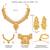 Gold plated lakshmi mofit necklace earrings set ethnic temple jewellery gift for women