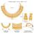 Gold plated lakshmi mofit necklace earrings set ethnic temple jewellery gift for women & girls