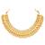 Gold plated lakshmi mofit necklace earrings set ethnic temple jewellery gift for women & girls