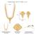 Gold plated ethnic long necklace earrings set traditional jewellery for women & girls
