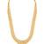 Gold plated ethnic long necklace earrings set traditional jewellery for women & girls