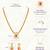 Pendant style necklace earrings set for women | gold plated | south indian temple jewellery