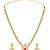 Pendant style necklace earrings set for women | gold plated | south indian temple jewellery