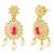 Pendant style necklace earrings set for women | gold plated | south indian temple jewellery