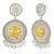 Oxidized silver gold plated lariya studded dangle earrings fashion jewellery for women & girls