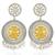 Oxidized silver gold plated lariya studded dangle earrings fashion jewellery for women & girls
