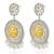 Oxidized silver gold plated lariya studded dangle earrings fashion jewellery for women & girls