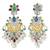 Oxidized silver plated multicolor crystals & lariya studded dangle earrings jewellery