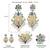 Oxidized silver plated multicolor crystals & lariya studded dangle earrings jewellery