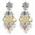 Oxidized silver plated multicolor crystals & lariya studded dangle earrings jewellery