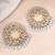 Oxidized silver gold plated lariya studded dangle earrings fashion jewellery gift for women