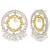 Oxidized silver gold plated lariya studded dangle earrings fashion jewellery gift for women