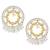 Oxidized silver gold plated lariya studded dangle earrings fashion jewellery gift for women