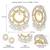 Oxidized silver gold plated lariya studded dangle earrings fashion jewellery gift for women