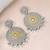 Oxidized silver plated crystals & lariya studded dangle earrings fashion jewellery for women