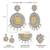 Oxidized silver plated crystals & lariya studded dangle earrings fashion jewellery for women