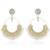 Oxidized silver gold plated lariya studded dangle earrings jewellery gift for women girls